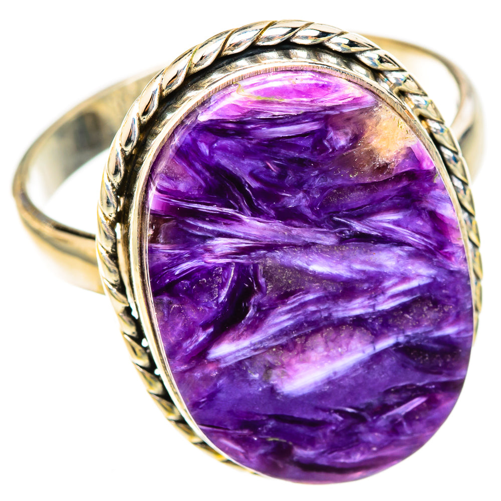 Charoite Rings handcrafted by Ana Silver Co - RING123064 - Photo 2