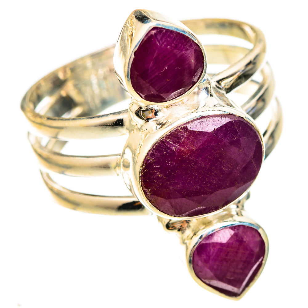 Ruby Rings handcrafted by Ana Silver Co - RING123097 - Photo 2