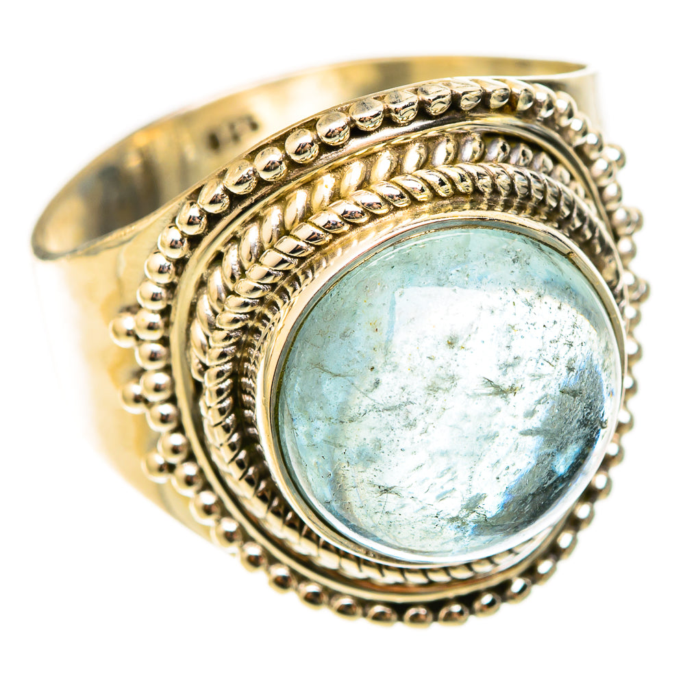 Aquamarine Rings handcrafted by Ana Silver Co - RING123173 - Photo 2