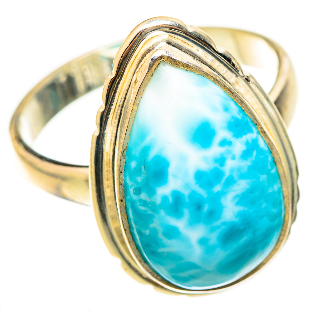 Larimar Rings handcrafted by Ana Silver Co - RING123174 - Photo 2