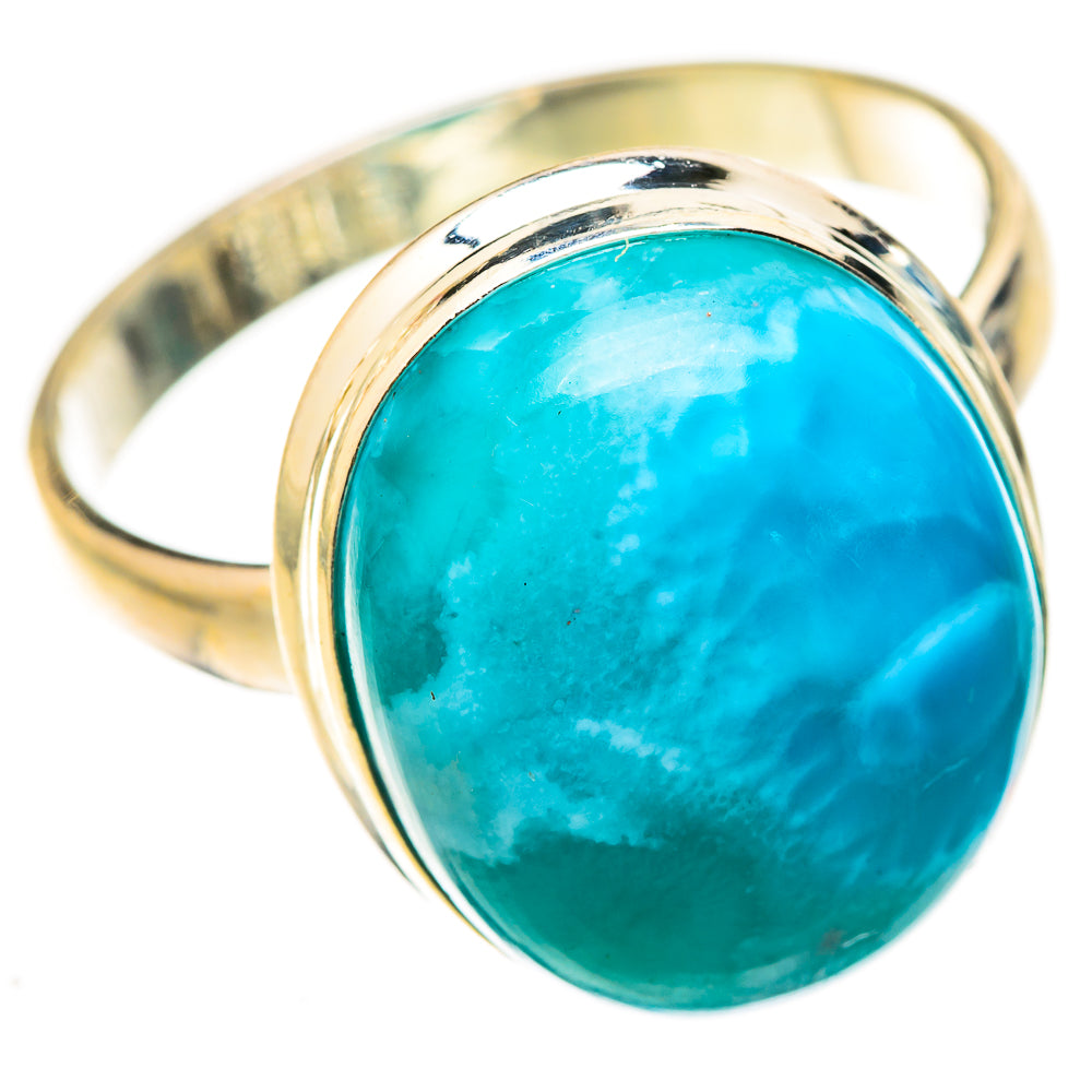 Larimar Rings handcrafted by Ana Silver Co - RING123197 - Photo 2