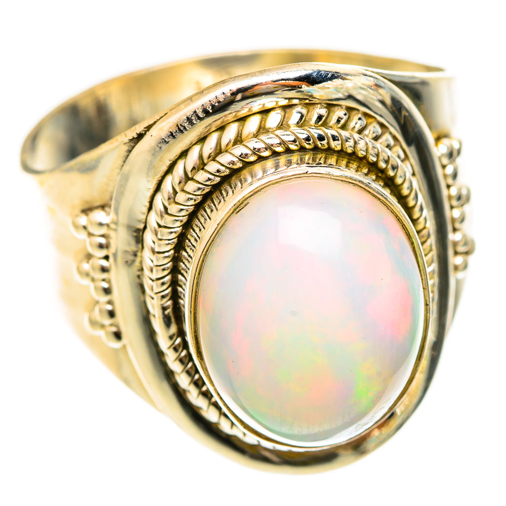Ethiopian Opal Rings handcrafted by Ana Silver Co - RING123204 - Photo 2