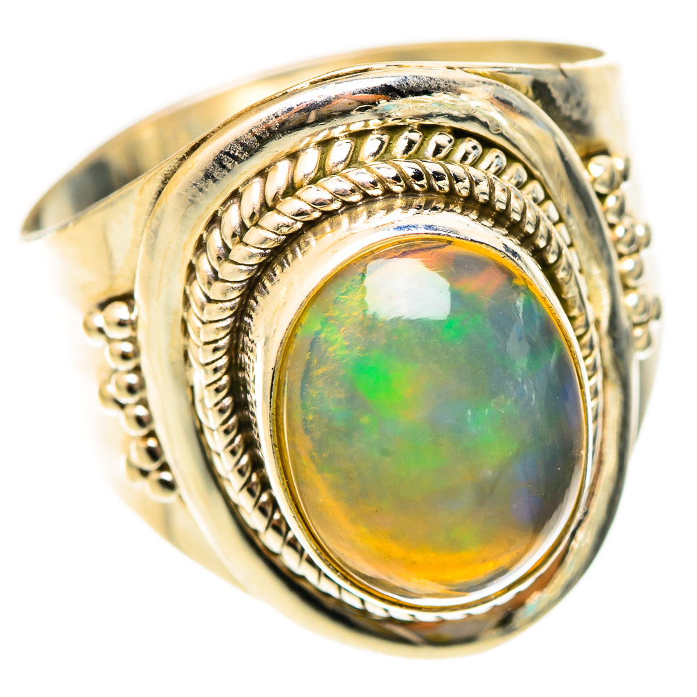 Ethiopian Opal Rings handcrafted by Ana Silver Co - RING123216 - Photo 2