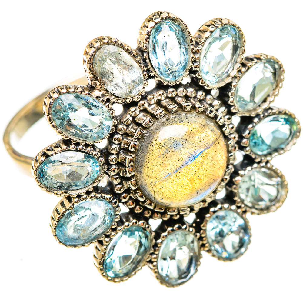 Labradorite Rings handcrafted by Ana Silver Co - RING123230 - Photo 2
