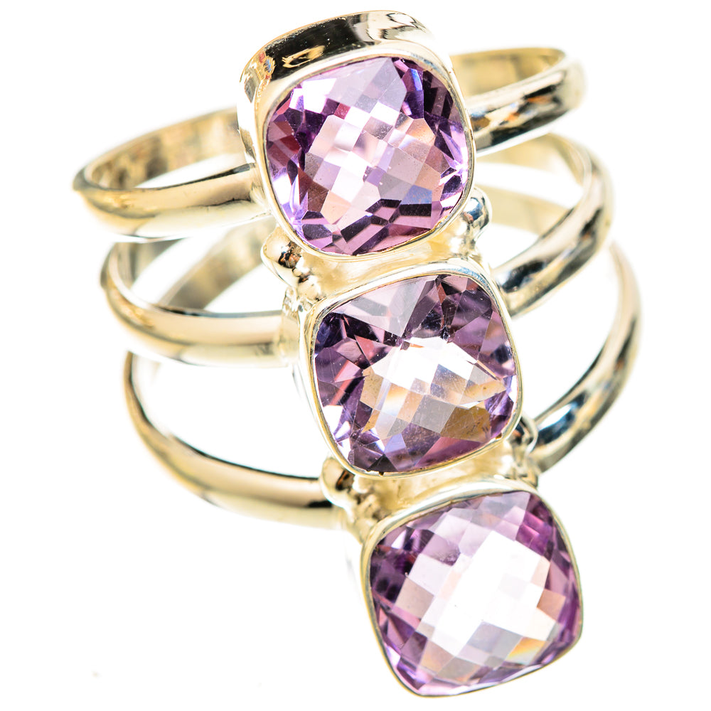 Amethyst Rings handcrafted by Ana Silver Co - RING123235 - Photo 2
