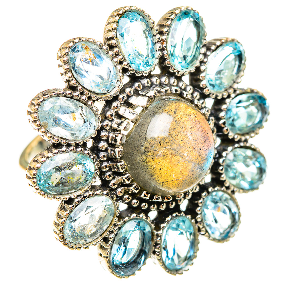 Labradorite Rings handcrafted by Ana Silver Co - RING123248 - Photo 2