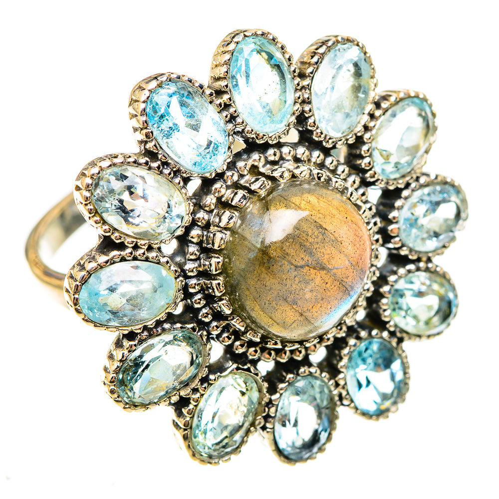 Labradorite Rings handcrafted by Ana Silver Co - RING123265 - Photo 2