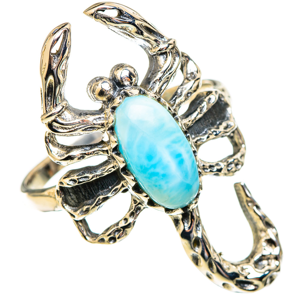 Larimar Rings handcrafted by Ana Silver Co - RING123285 - Photo 2