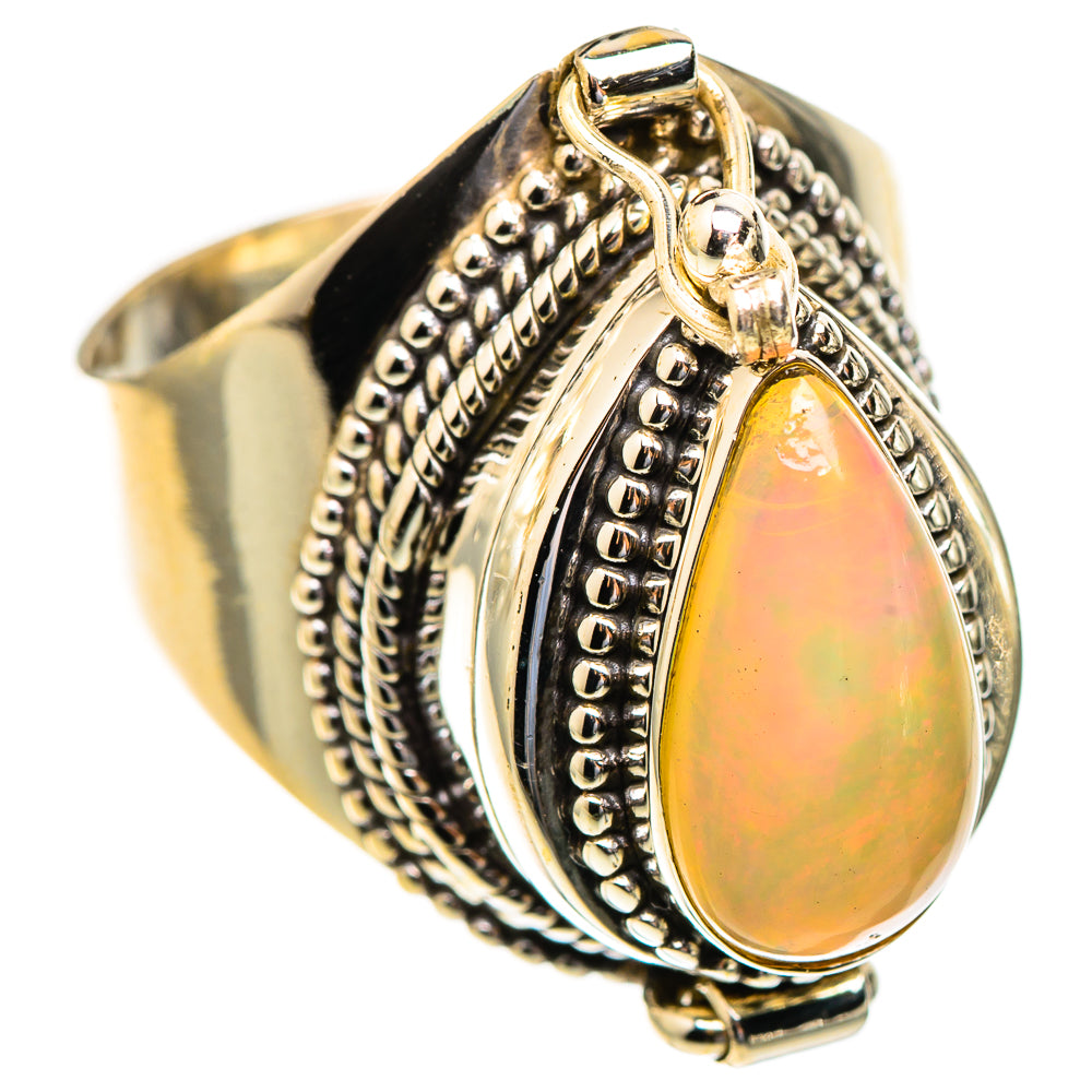 Ethiopian Opal Rings handcrafted by Ana Silver Co - RING123302 - Photo 2