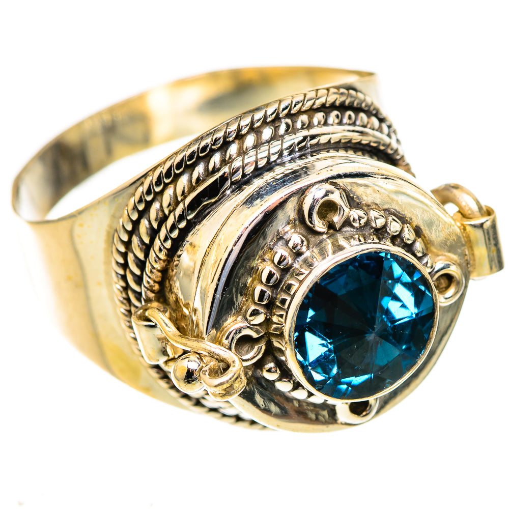 Swiss Blue Topaz Rings handcrafted by Ana Silver Co - RING123325 - Photo 2