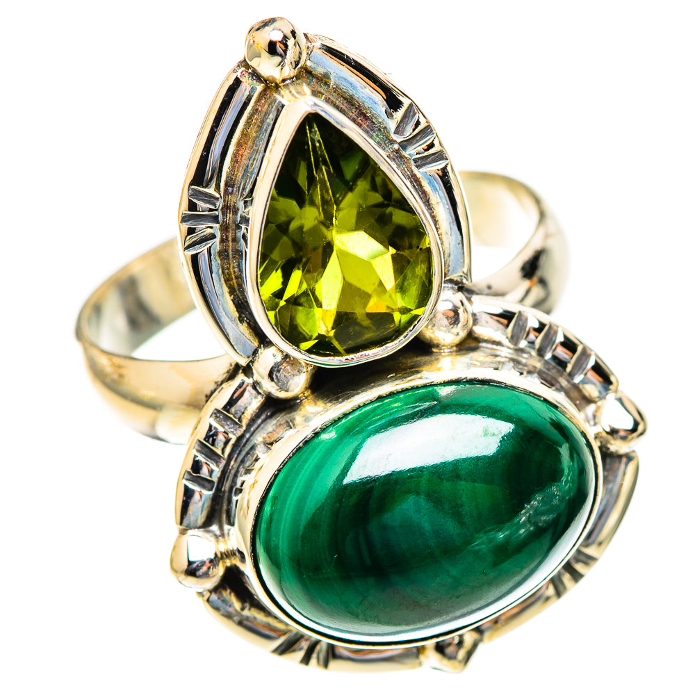 Malachite Rings handcrafted by Ana Silver Co - RING123388 - Photo 2