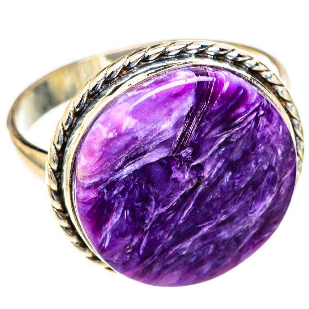Charoite Rings handcrafted by Ana Silver Co - RING123393 - Photo 2