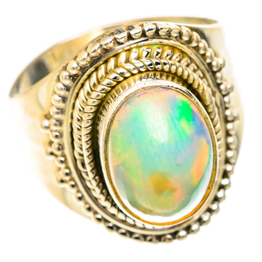 Ethiopian Opal Rings handcrafted by Ana Silver Co - RING123425 - Photo 2