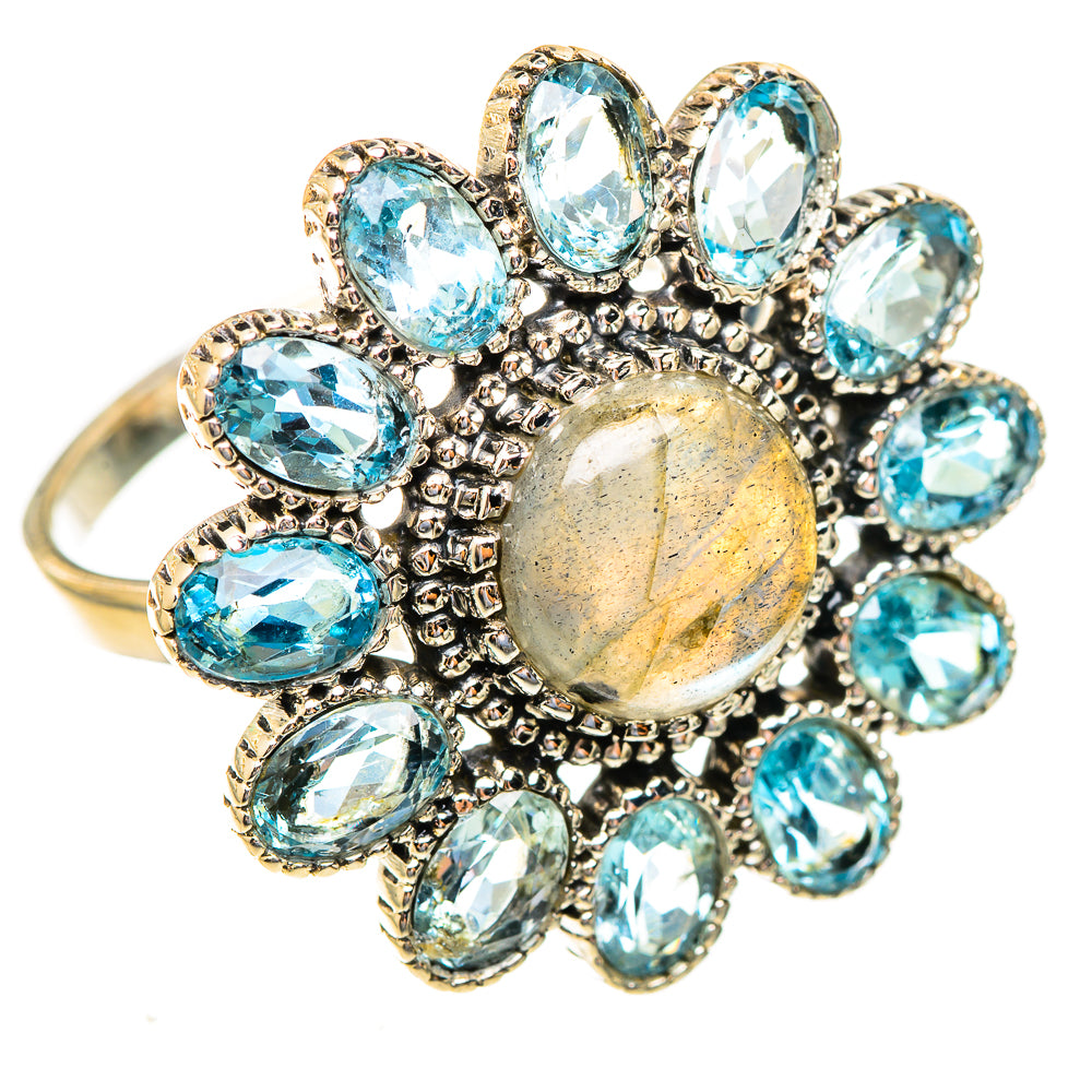 Labradorite Rings handcrafted by Ana Silver Co - RING123531 - Photo 2