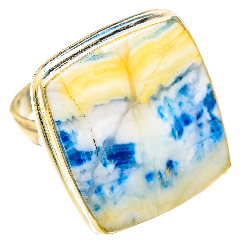 Blue Scheelite Rings handcrafted by Ana Silver Co - RING123535 - Photo 2