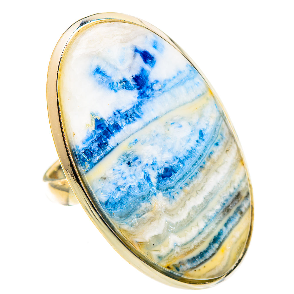 Blue Scheelite Rings handcrafted by Ana Silver Co - RING123555 - Photo 2