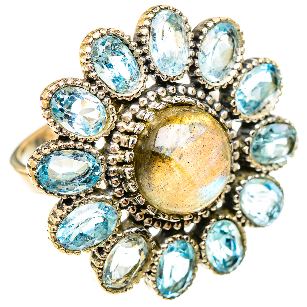 Labradorite Rings handcrafted by Ana Silver Co - RING123577 - Photo 2