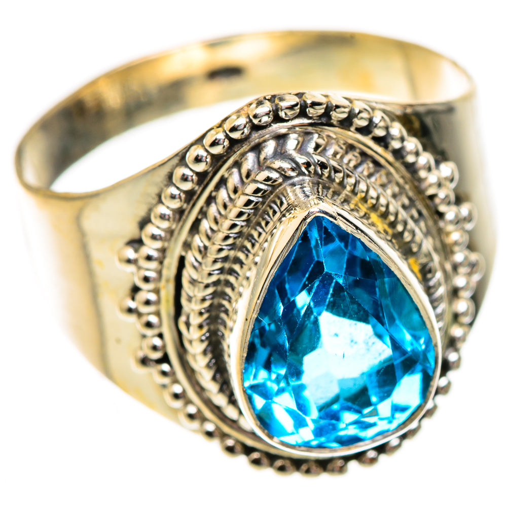 Swiss Blue Topaz Rings handcrafted by Ana Silver Co - RING123610 - Photo 2