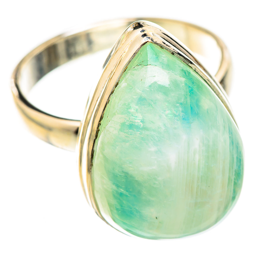 Green Moonstone Rings handcrafted by Ana Silver Co - RING123710 - Photo 2