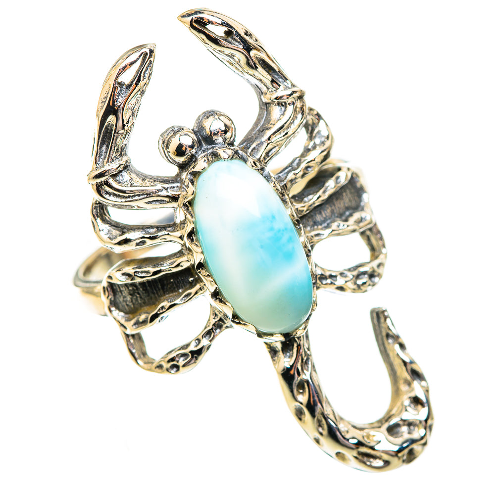 Larimar Rings handcrafted by Ana Silver Co - RING123721 - Photo 2