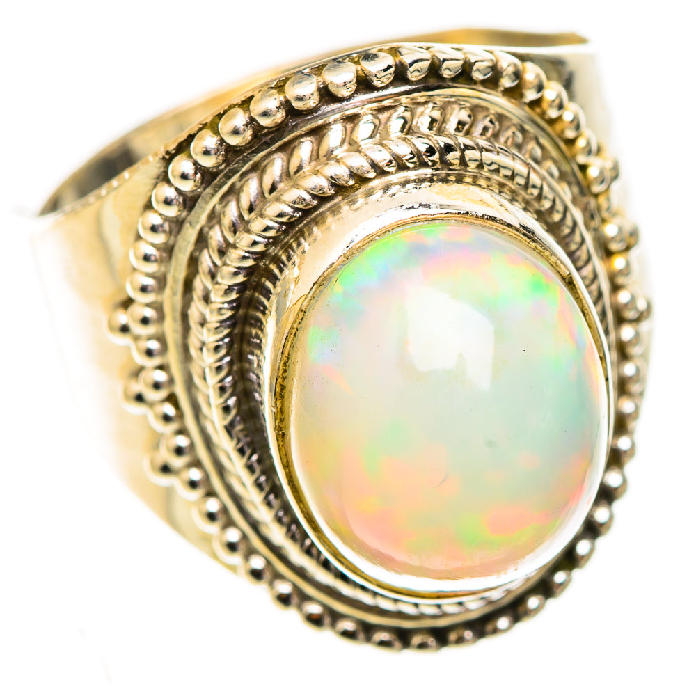 Ethiopian Opal Rings handcrafted by Ana Silver Co - RING123741 - Photo 2