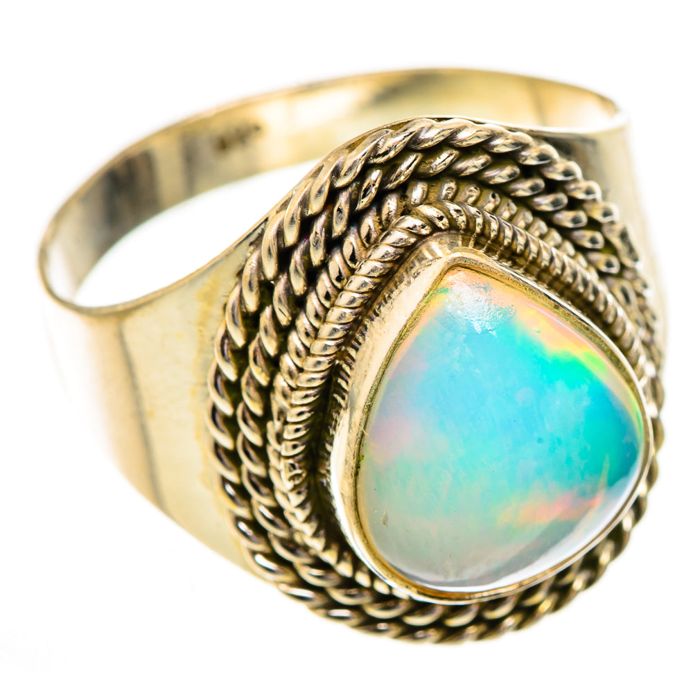 Ethiopian Opal Rings handcrafted by Ana Silver Co - RING123742 - Photo 2
