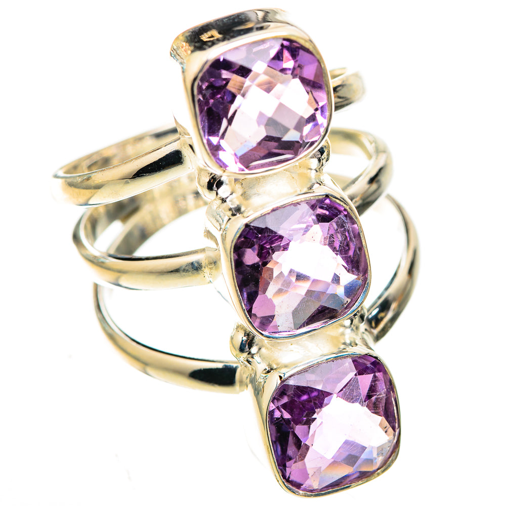Amethyst Rings handcrafted by Ana Silver Co - RING123818 - Photo 2