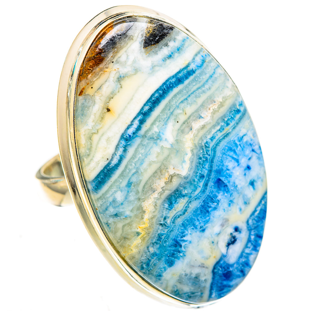 Blue Scheelite Rings handcrafted by Ana Silver Co - RING123832 - Photo 2