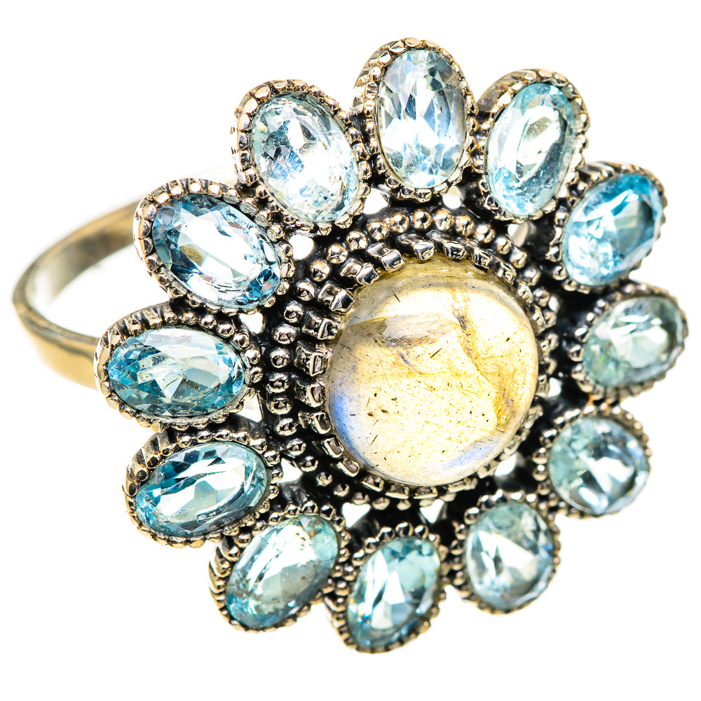 Labradorite Rings handcrafted by Ana Silver Co - RING123834 - Photo 2