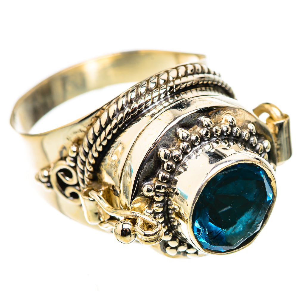 Swiss Blue Topaz Rings handcrafted by Ana Silver Co - RING123926 - Photo 2