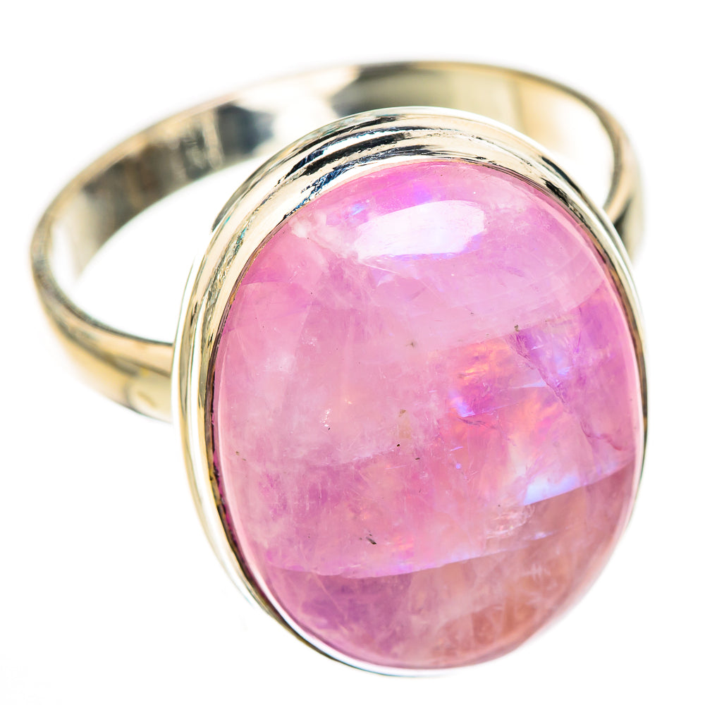 Pink Moonstone Rings handcrafted by Ana Silver Co - RING123963 - Photo 2