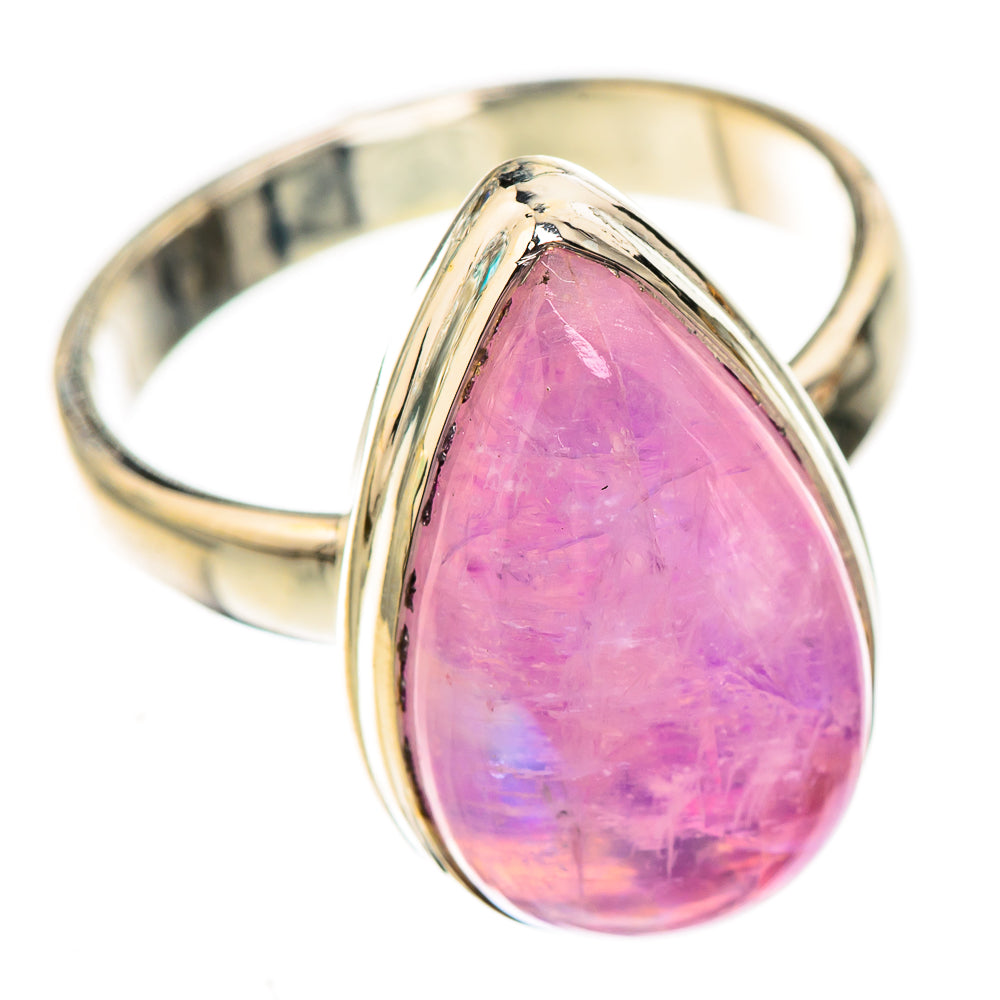 Pink Moonstone Rings handcrafted by Ana Silver Co - RING123988 - Photo 2