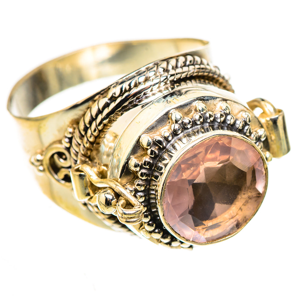 Rose Quartz Rings handcrafted by Ana Silver Co - RING124039 - Photo 2