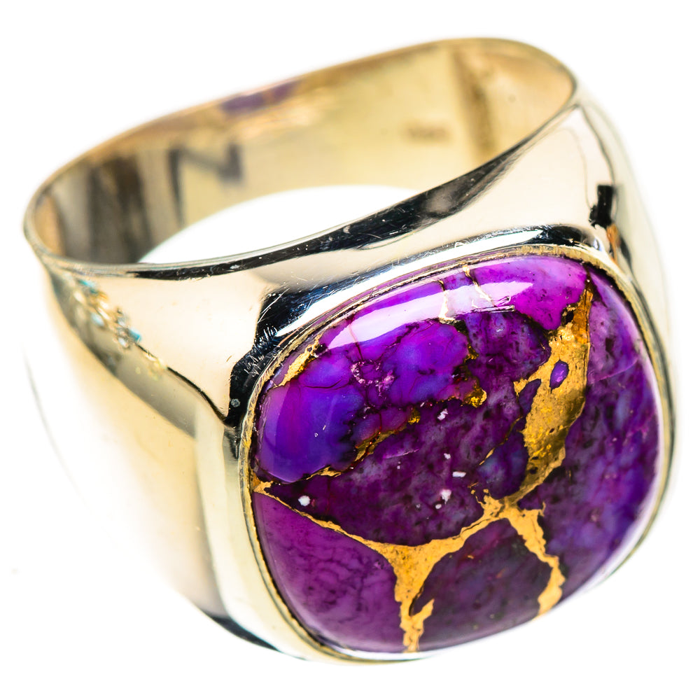 Purple Copper Composite Turquoise Rings handcrafted by Ana Silver Co - RING124062 - Photo 2