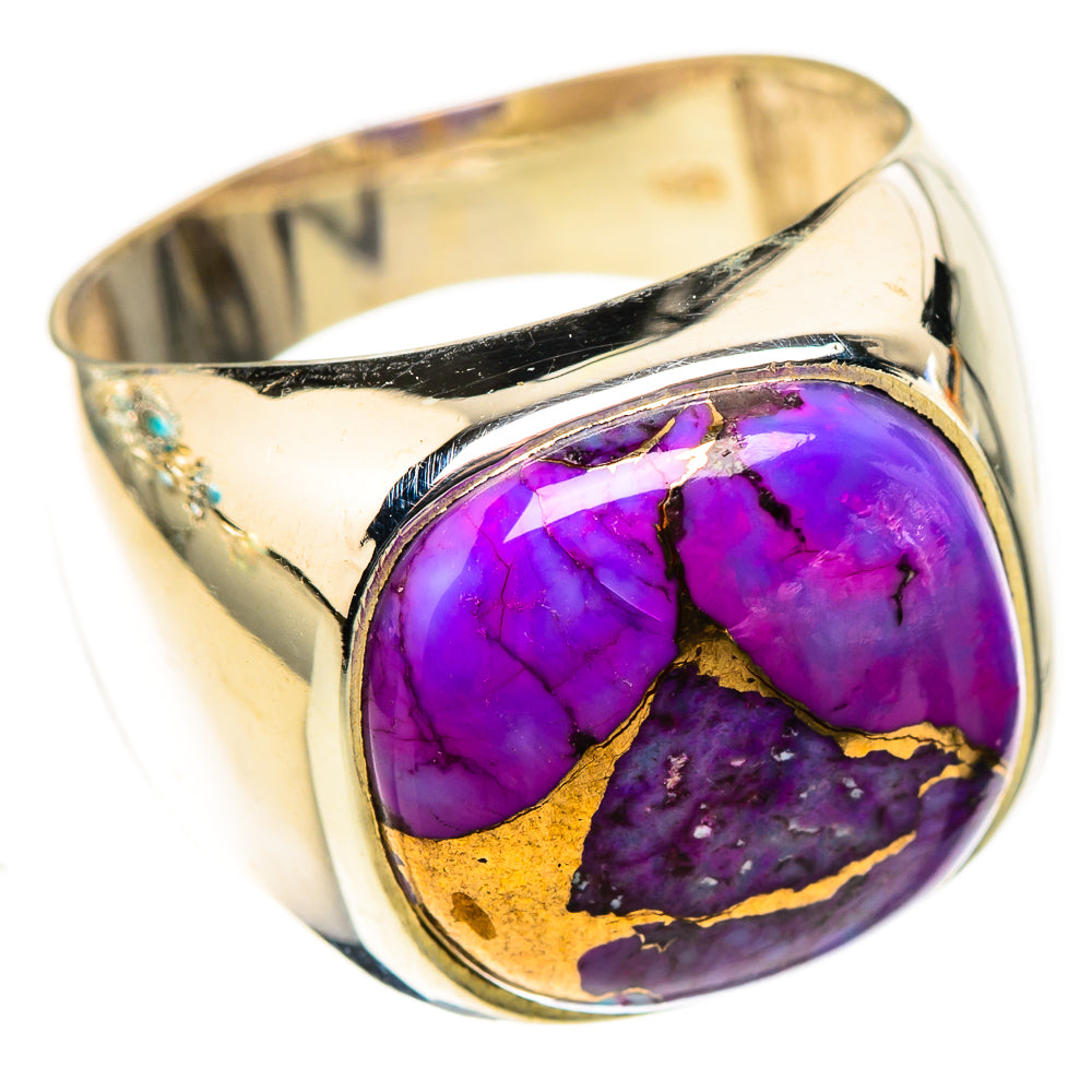 Purple Copper Composite Turquoise Rings handcrafted by Ana Silver Co - RING124085 - Photo 2