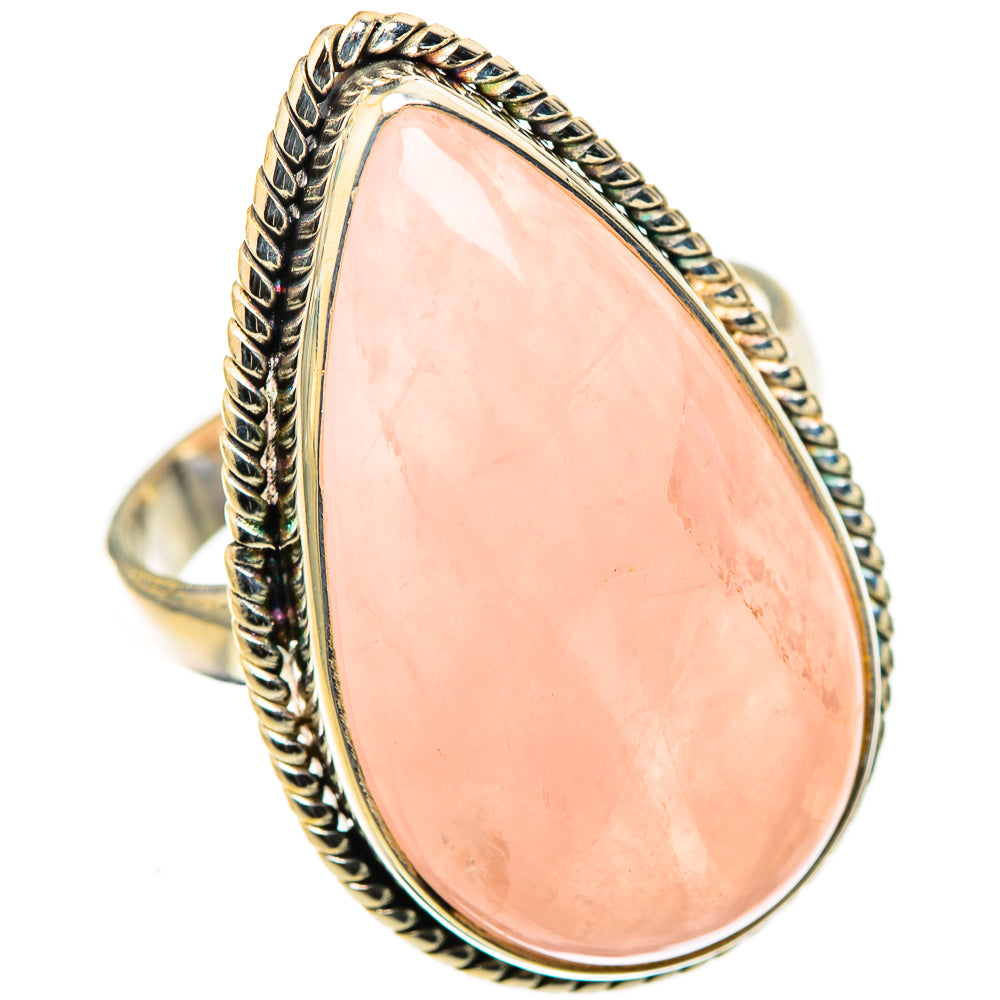 Rose Quartz Rings handcrafted by Ana Silver Co - RING124105 - Photo 2