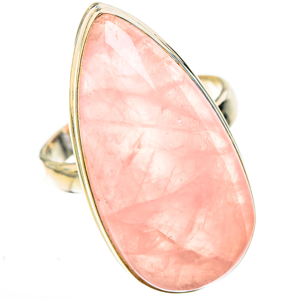 Rose Quartz Rings handcrafted by Ana Silver Co - RING124131 - Photo 2