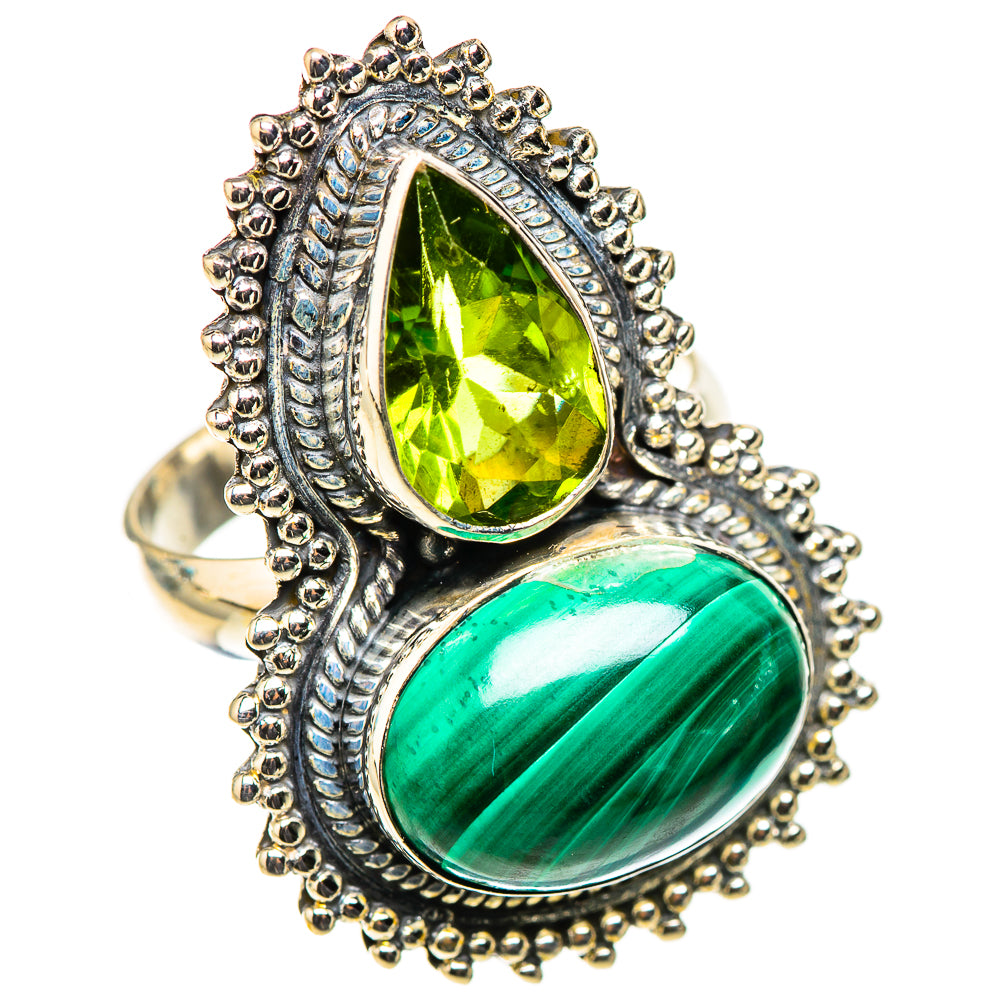 Malachite Rings handcrafted by Ana Silver Co - RING124154 - Photo 2