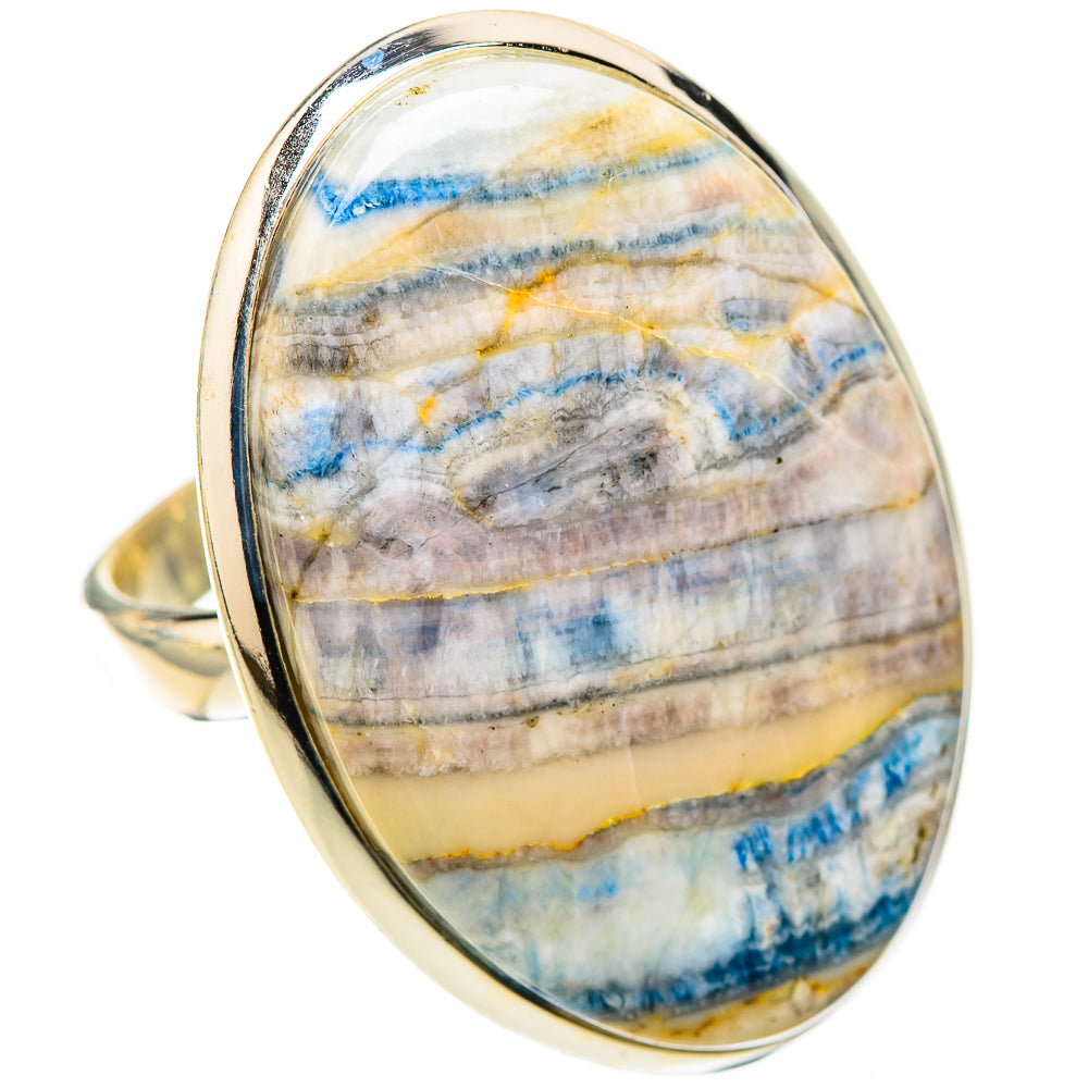 Blue Scheelite Rings handcrafted by Ana Silver Co - RING124190 - Photo 2