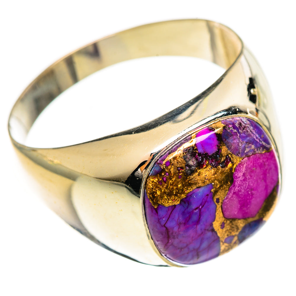 Purple Copper Composite Turquoise Rings handcrafted by Ana Silver Co - RING124212 - Photo 2