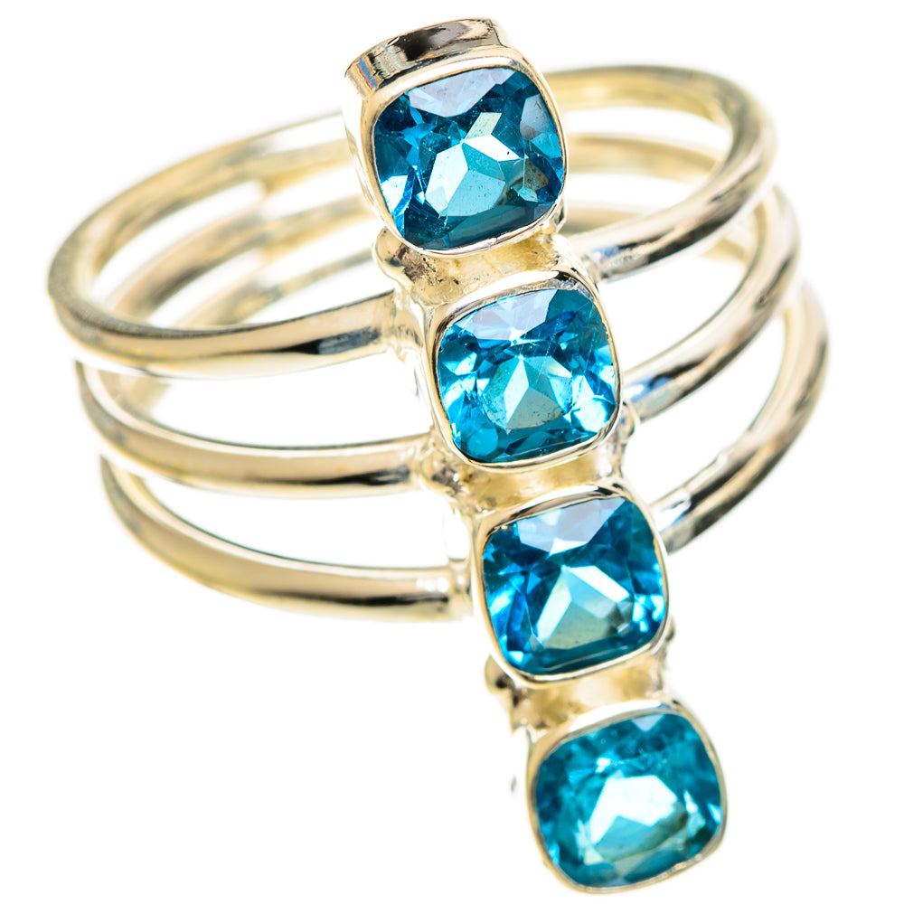 Swiss Blue Topaz Rings handcrafted by Ana Silver Co - RING124225 - Photo 2