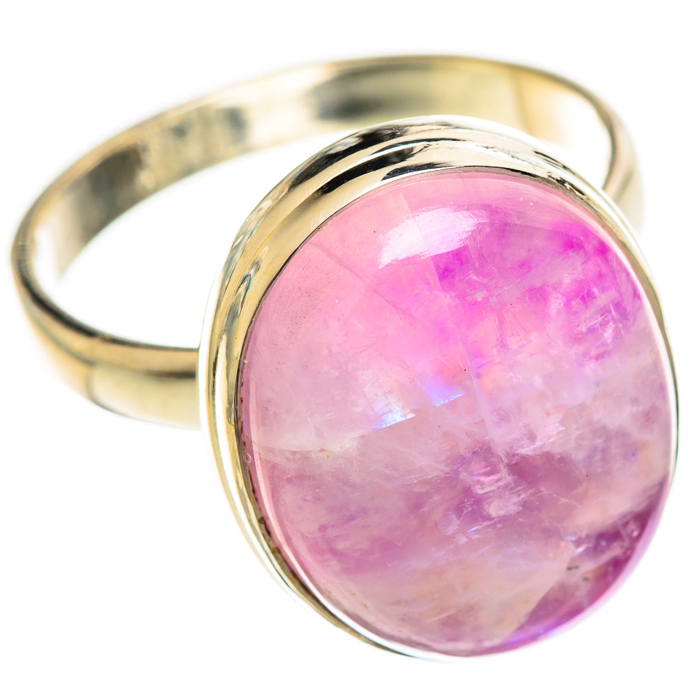 Pink Moonstone Rings handcrafted by Ana Silver Co - RING124284 - Photo 2