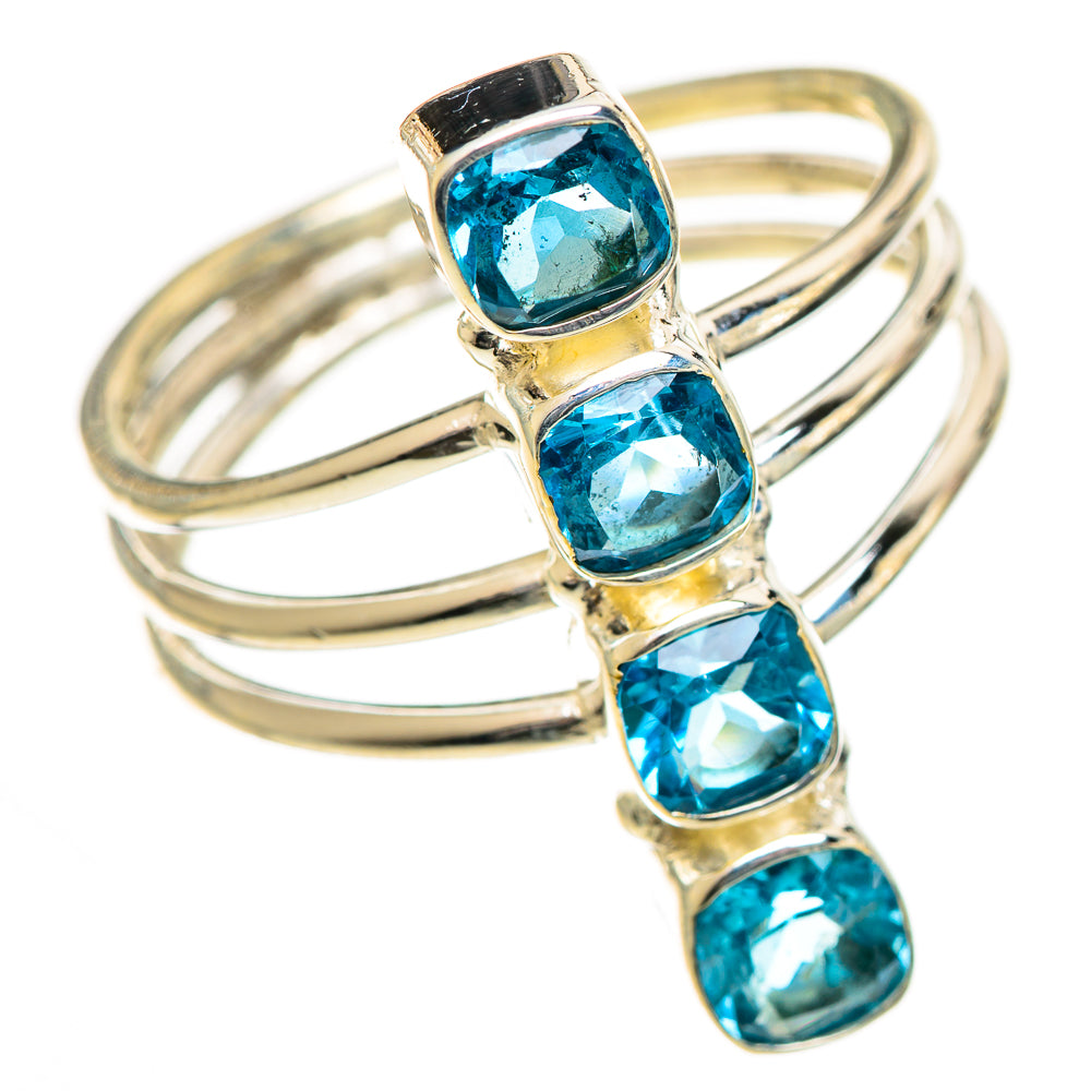 Swiss Blue Topaz Rings handcrafted by Ana Silver Co - RING124301 - Photo 2