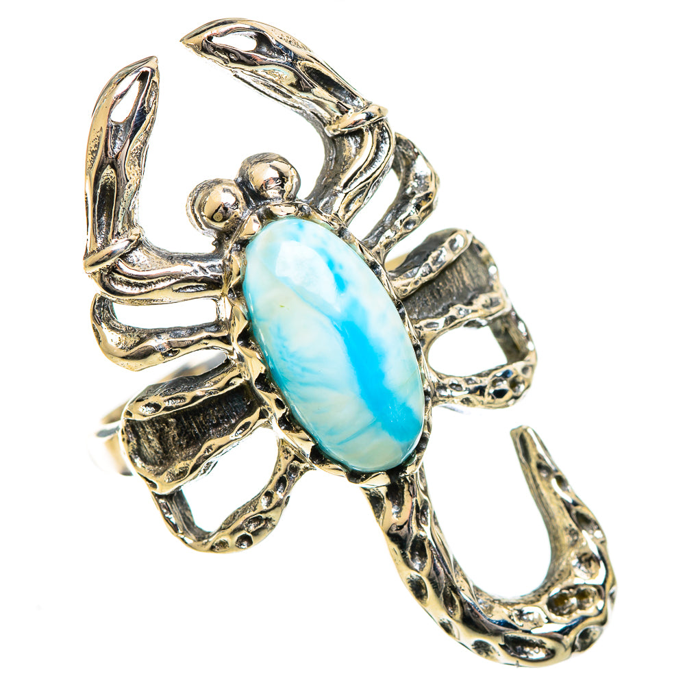 Larimar Rings handcrafted by Ana Silver Co - RING124355 - Photo 2