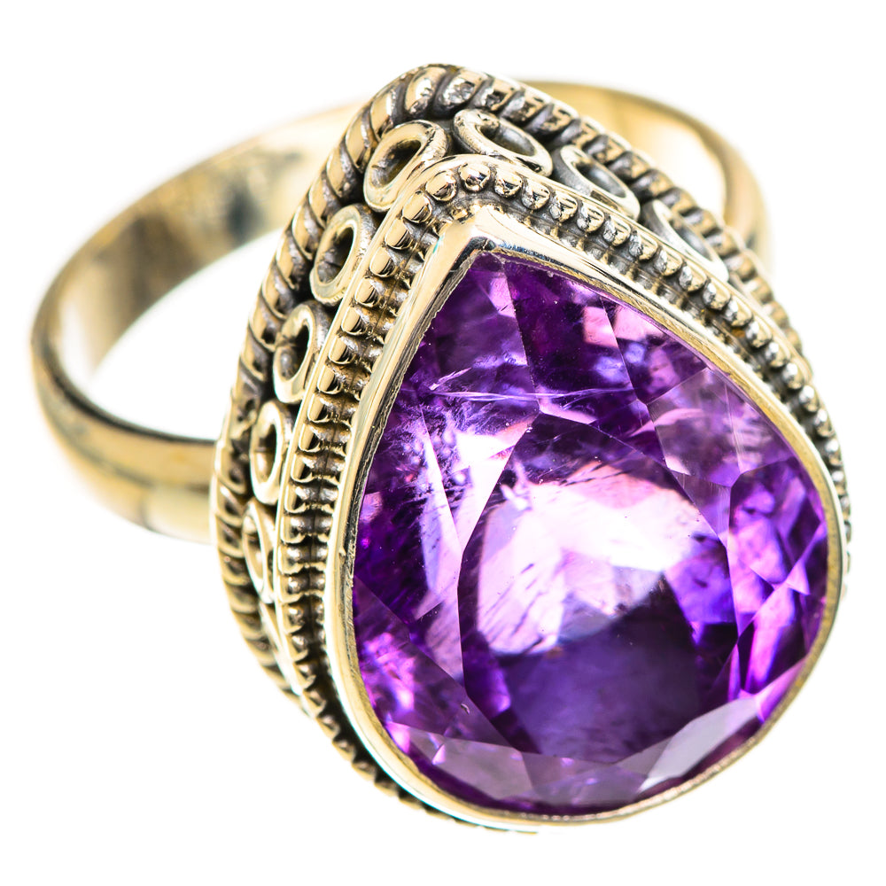 Amethyst Rings handcrafted by Ana Silver Co - RING124361 - Photo 2