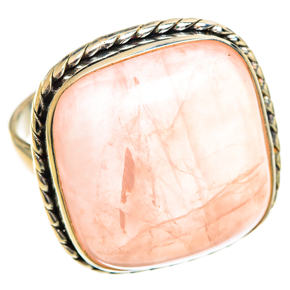 Rose Quartz Rings handcrafted by Ana Silver Co - RING124409 - Photo 2