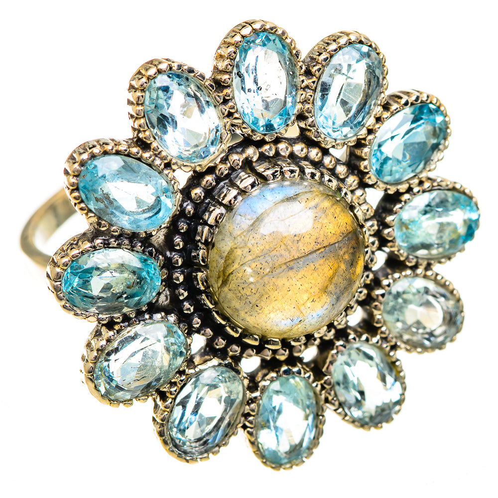 Labradorite Rings handcrafted by Ana Silver Co - RING124428 - Photo 2