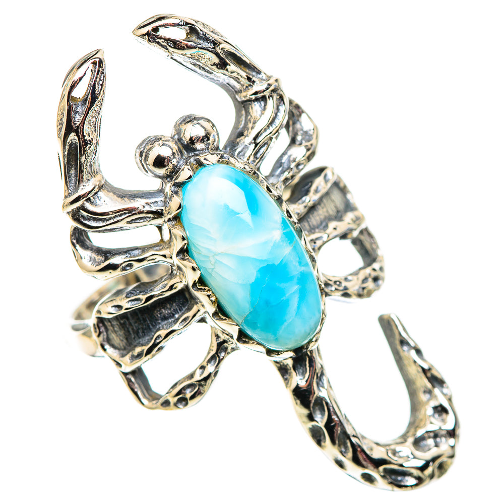 Larimar Rings handcrafted by Ana Silver Co - RING124504 - Photo 2