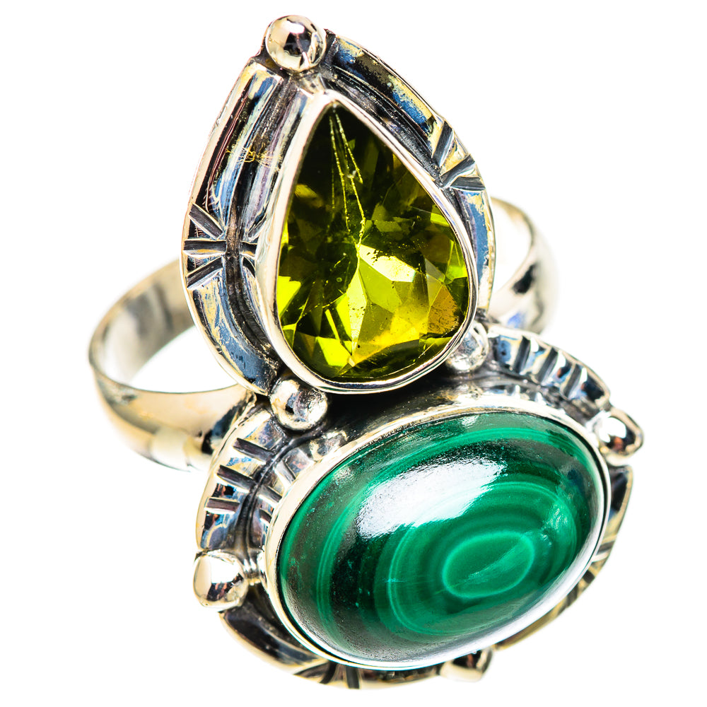 Malachite Rings handcrafted by Ana Silver Co - RING124508 - Photo 2