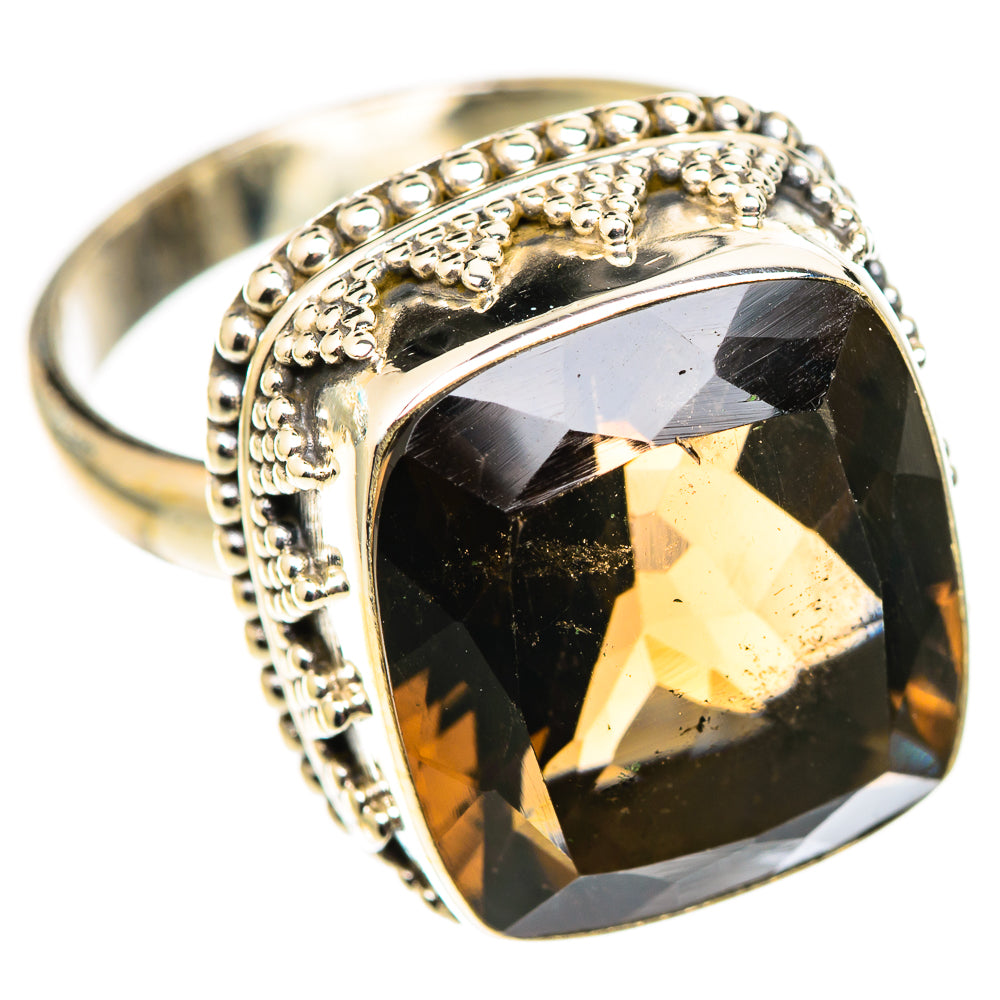 Smoky Quartz Rings handcrafted by Ana Silver Co - RING124511 - Photo 2